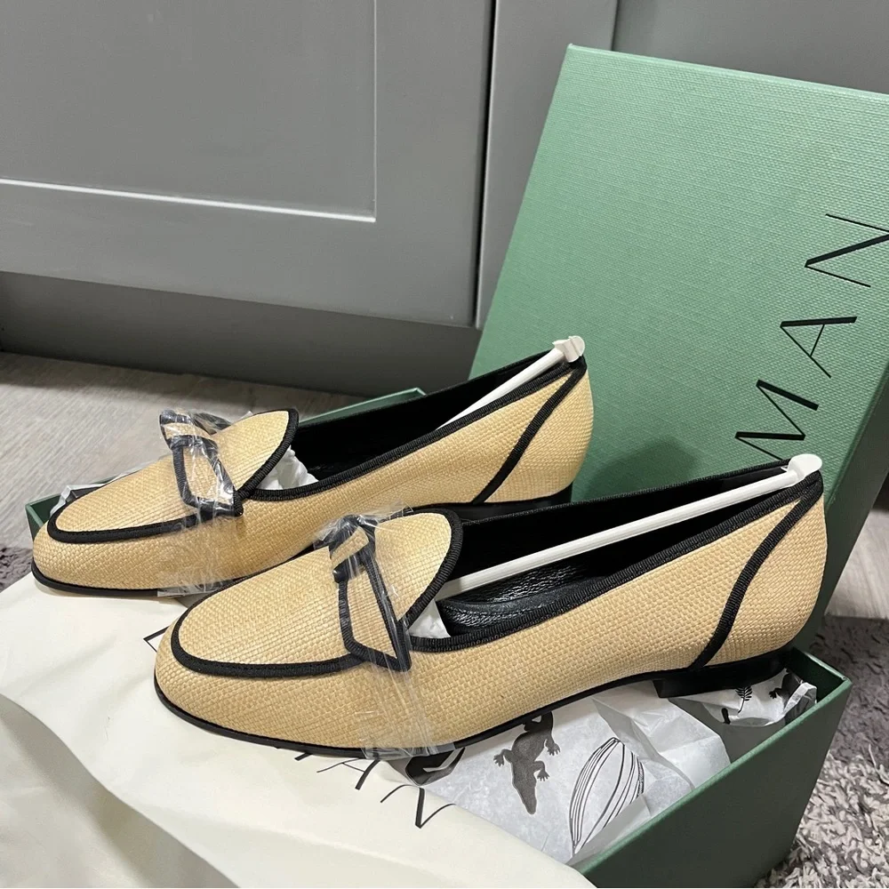 Alexandre Birman Grossgrain Loafer Flats - Picture 2 of 11